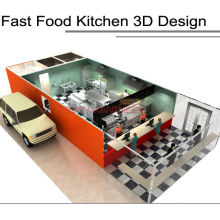 Shinelong Hotel Kitchen Equipment Fastfood Kitchen Design